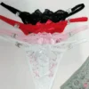 280fc51a-bd9e-4c7a-851a-a6e4d56a1c76 Lace Bow-Accent Thong Panties