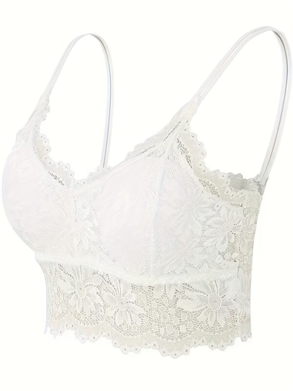 83126b6ed04f4f66c36c9e6f0d66bea8 Women’s Floral Lace Longline Bralette