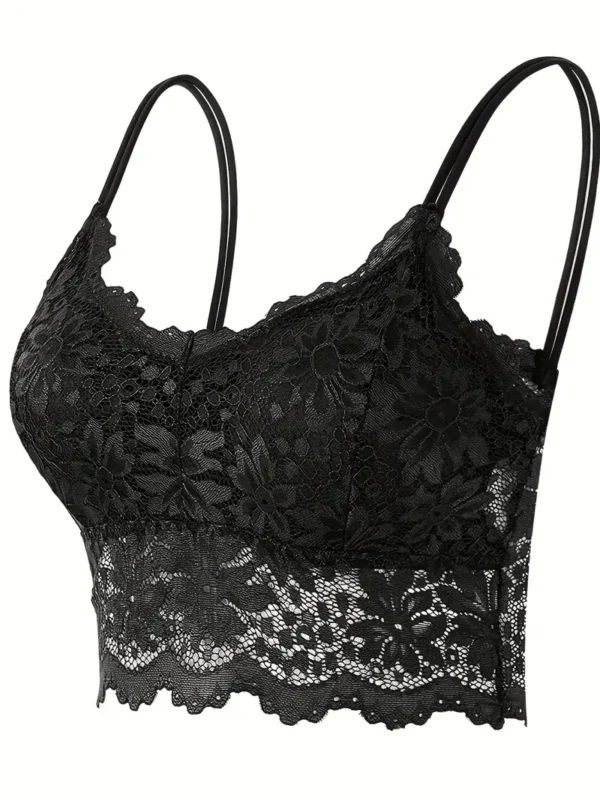 cc5915940718c048d87c9f349513187b Women’s Floral Lace Longline Bralette